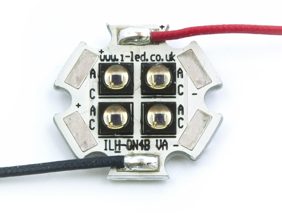 ILH-IO04-85ML-SC201-WIR200. ILS, OSLON Black PowerStar 850nm IR LED Array, PCB SMD package