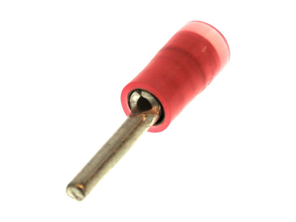 Molex, 19213 Yes, Tin Crimp Pin Connector, 22AWG to 18AWG, 9.91mm Pin Length, Red