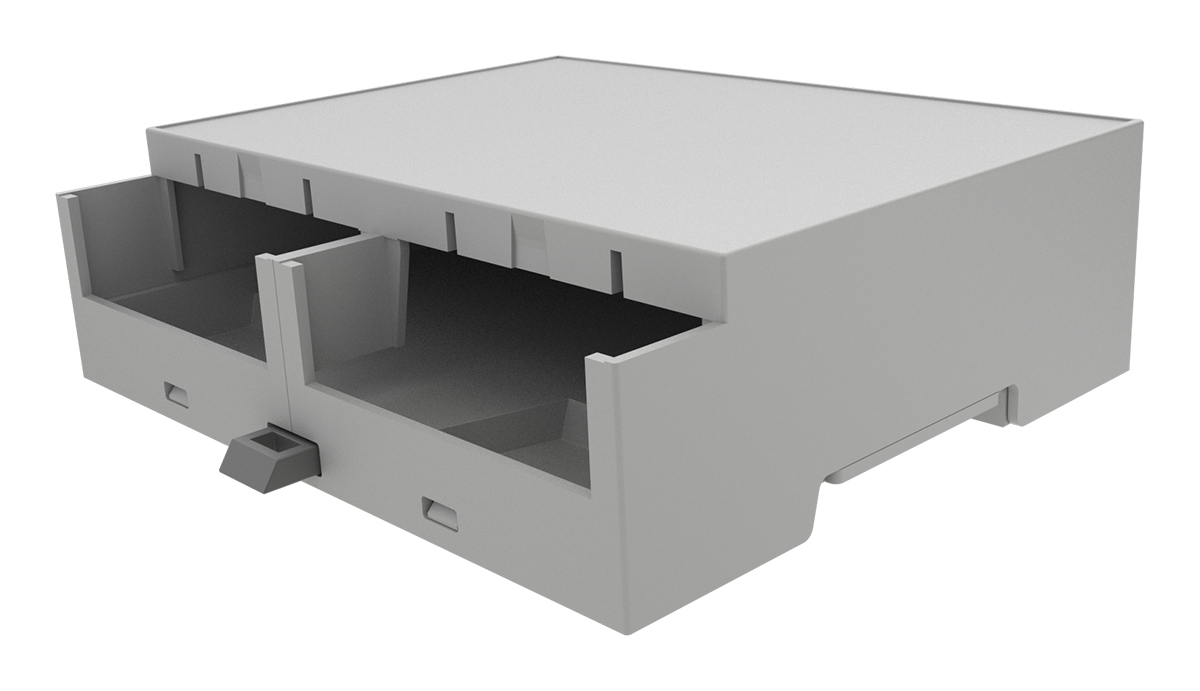 Italtronic DIN Rail Enclosure Enclosure Type 6M XTS Compact Series , 90 x 32.2mm, ABS DIN Rail Enclosure