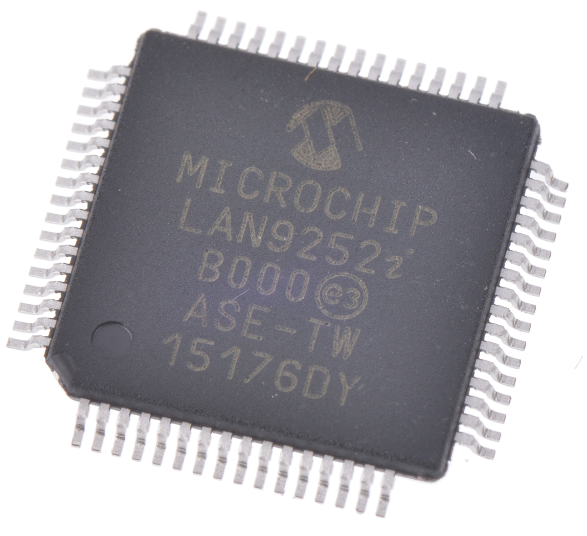 Microchip LAN9252I/PT, Ethernet Controller, 100Mbps MDI, MDIX, MII, RMII, Host Bus, 3.3 V, 64-Pin TQFP