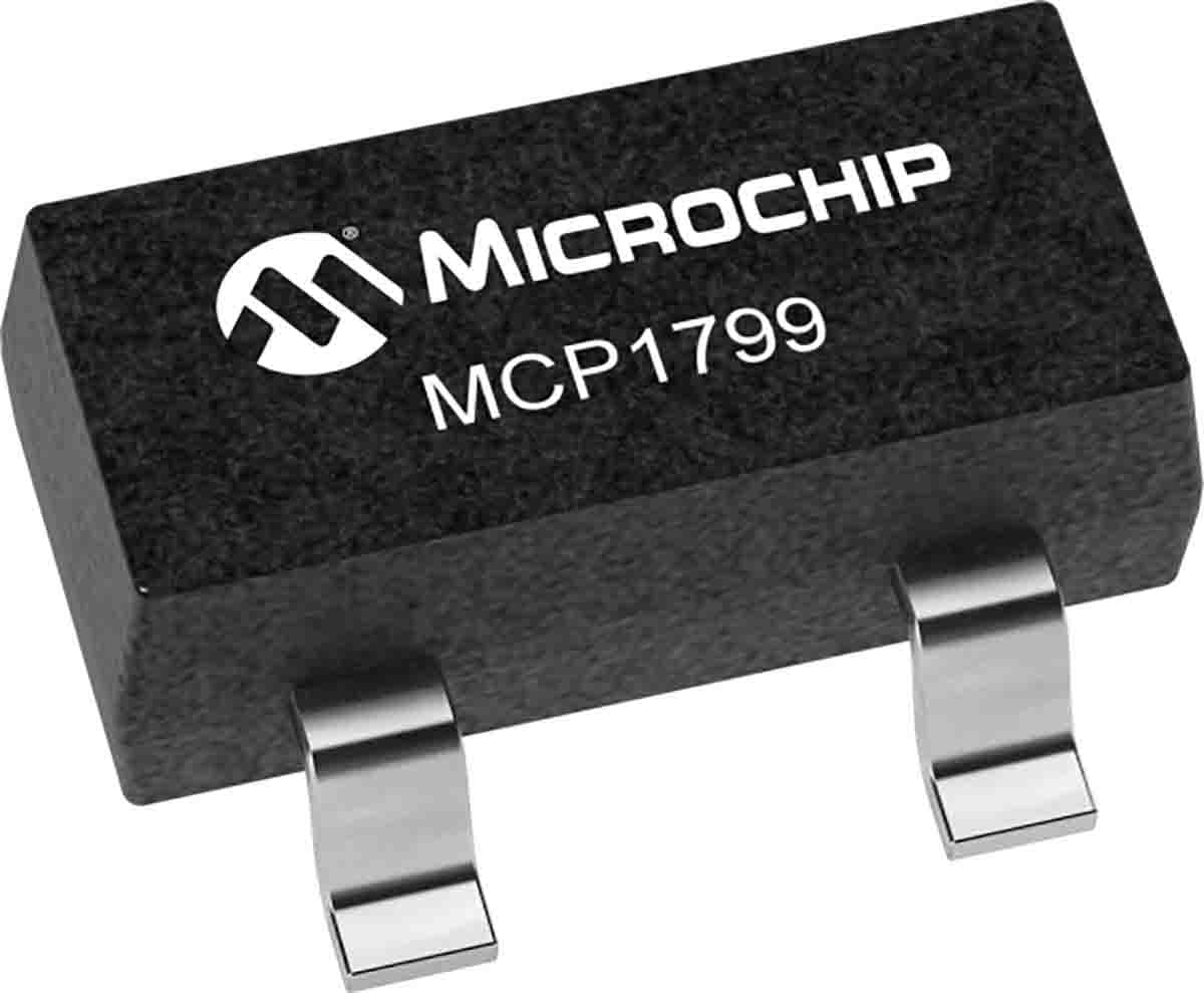 Microchip, 5-Channel Low Dropout Voltage, Voltage Regulator, 80 mA, 3.3/5 V, SOT-23 3-Pin