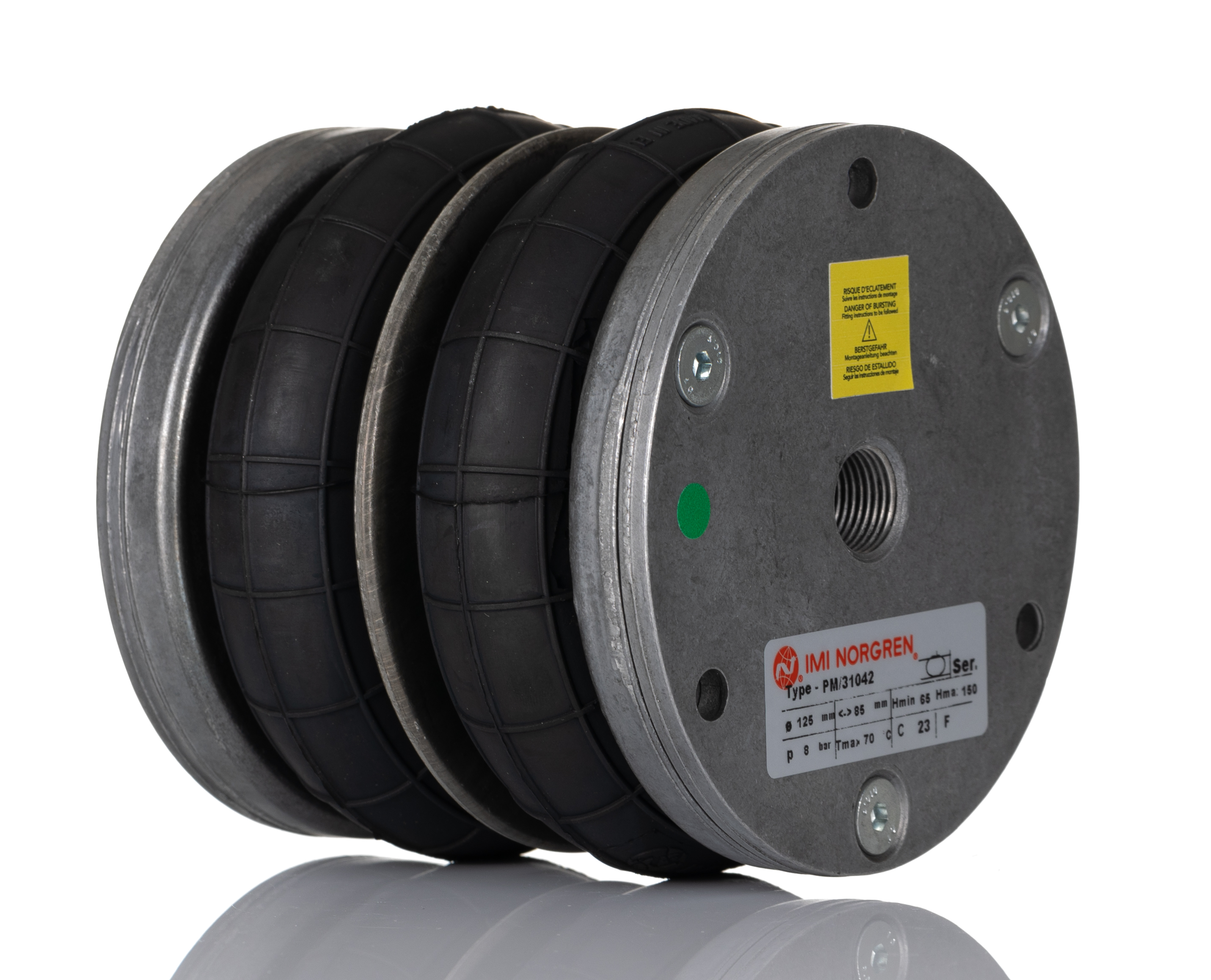 Norgren Compact Air Bellows PM/31042, 2 convolution , 85mm Stroke