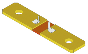 Vishay, 100μΩ 36W Metal Strip Chassis Mount Resistor WSBS8518L1000JK20 ±5%