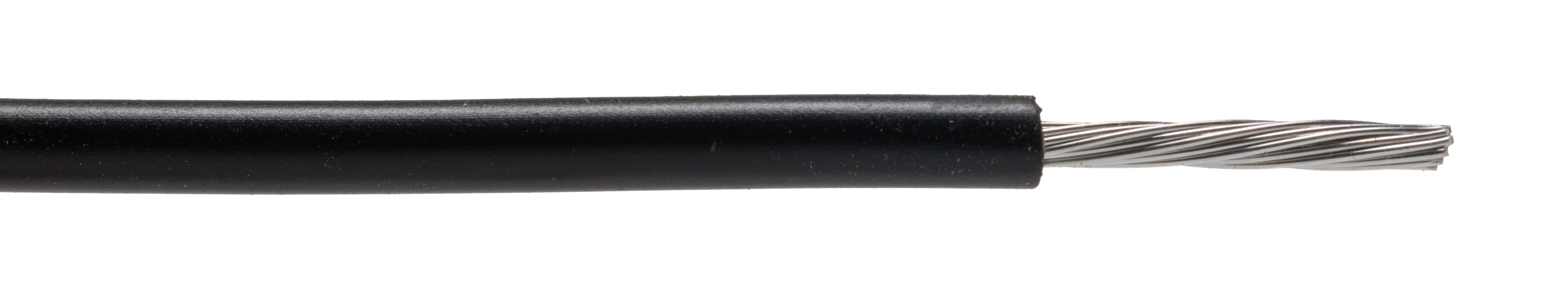 RS PRO Black 16AWG Hook Up Wire, 16AWG, 19/0.3mm, 200m, PVC Insulation