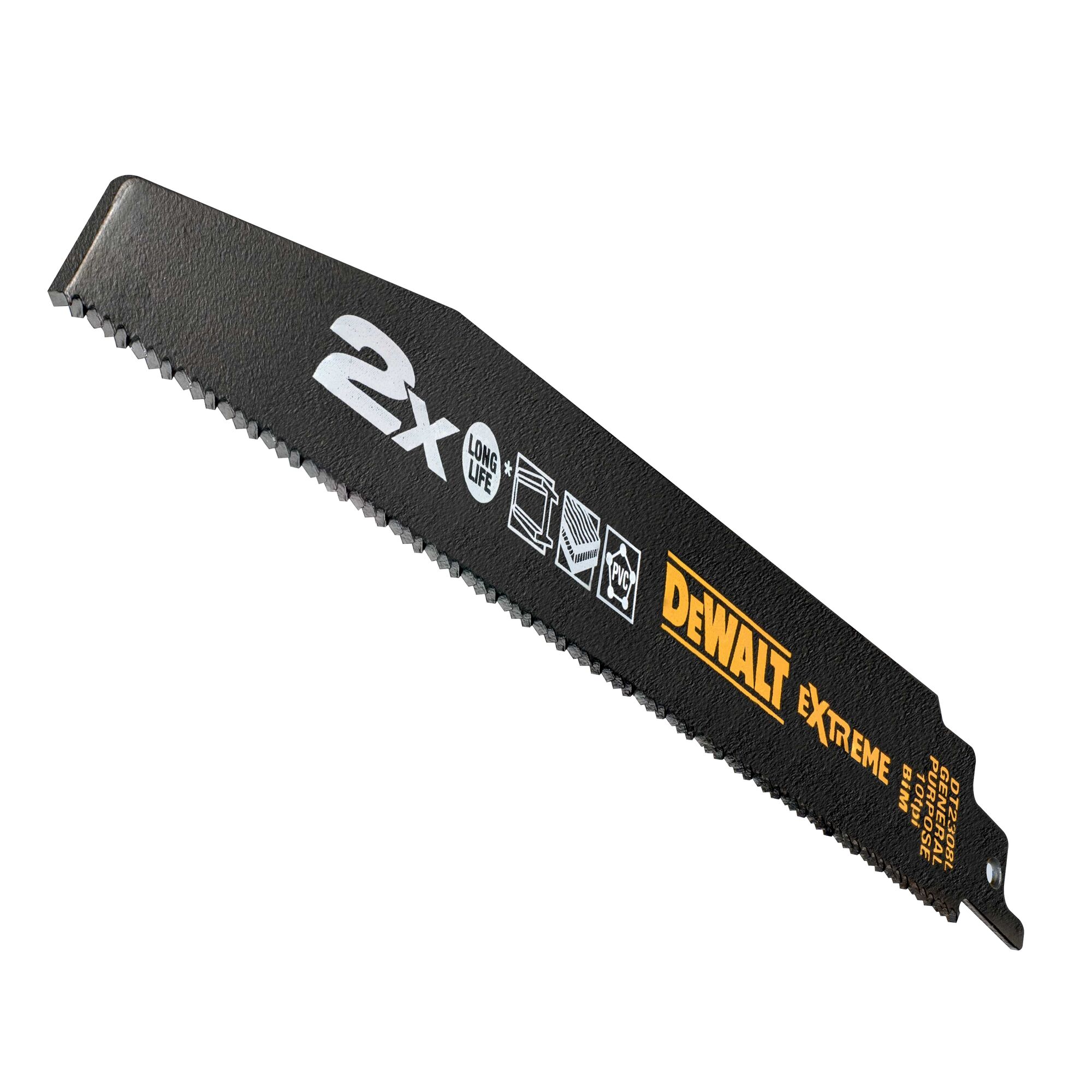 DeWALT, 10 Teeth Per Inch Multiple Materials 228mm Cutting Length Reciprocating Saw Blade, Pack of 5