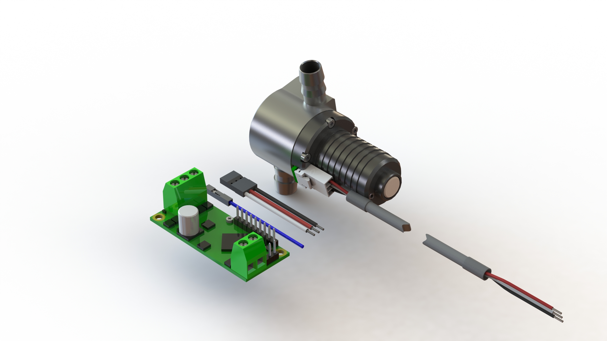 RS PRO 6 → 28V 850mbar Direct drive, Seal-less Coupling Centrifugal Water Pump, 9L/min