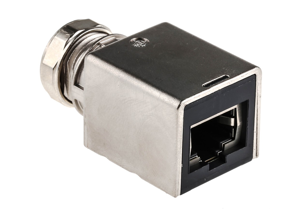 HARTING 4 Pole M12 Socket to 8 Pole RJ45 Socket Adapter