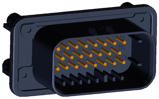 TE Connectivity, AMPSEAL Automotive Connector Plug Black Panel Mount 23 Way, Solder Termination 1-776228-1
