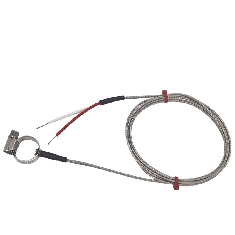 RS PRO Type K Pipe Surface Thermocouple 2m Length, 22-30mm Diameter → +350°C