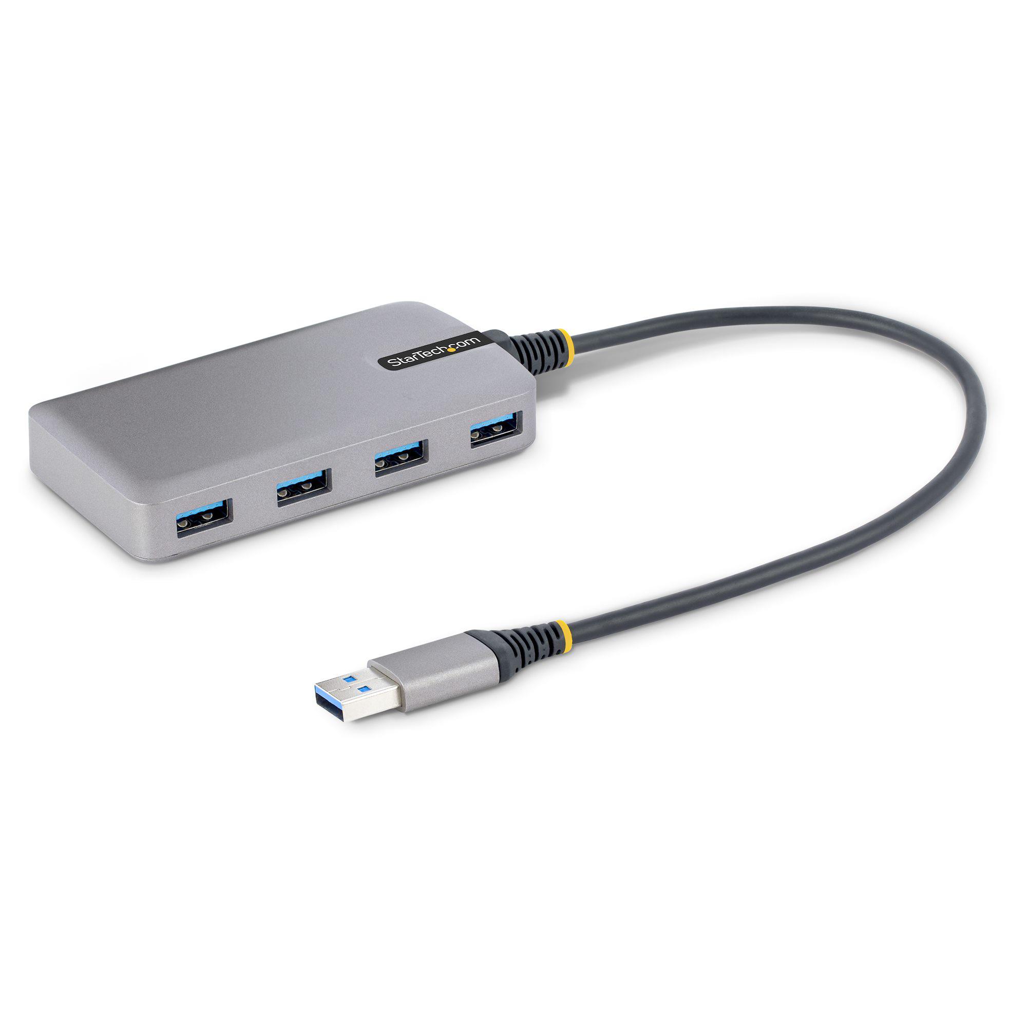 StarTech.com 4 Port USB 3.0 USB A  Hub, USB Bus Powered, 420 x 54 x 16mm