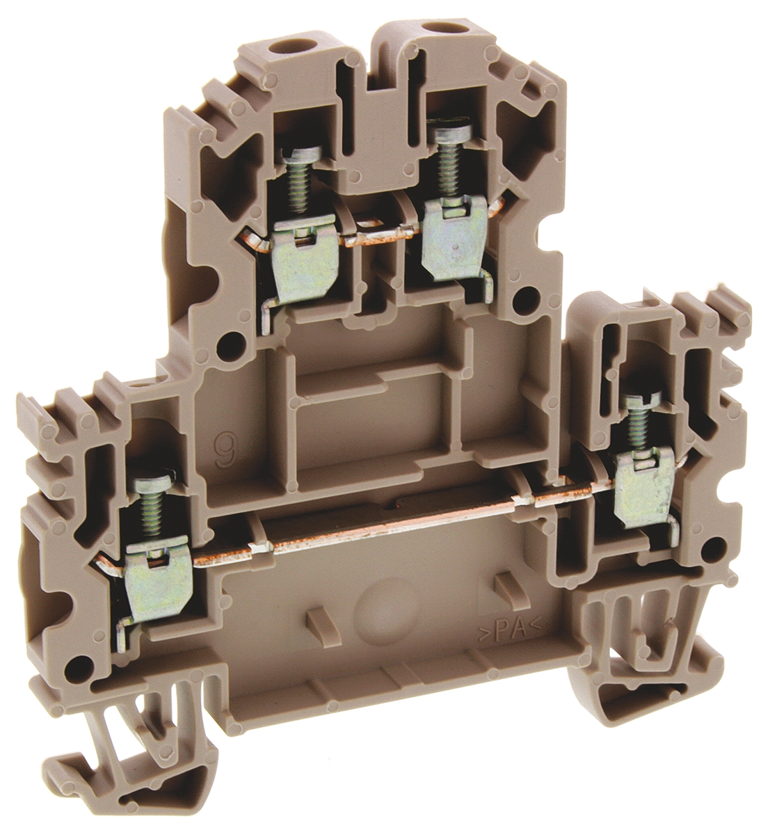 Weidmuller WDK Series Brown Double Level Terminal Block, 2.5mm², Double-Level, Screw Termination, ATEX