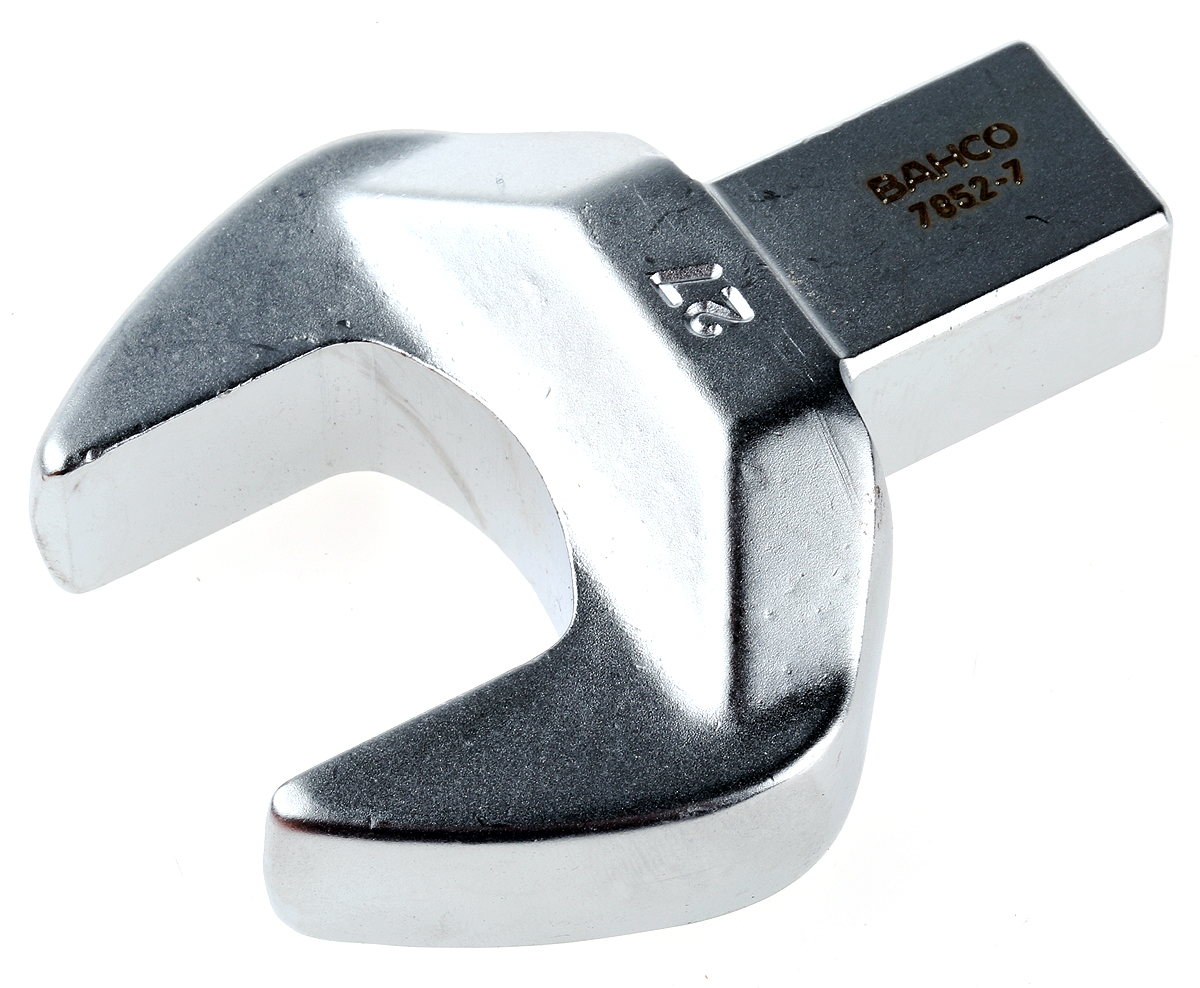 Bahco 7852-7 Series Spanner Head, 27 mm, 14 x 18mm Insert, Chrome Finish