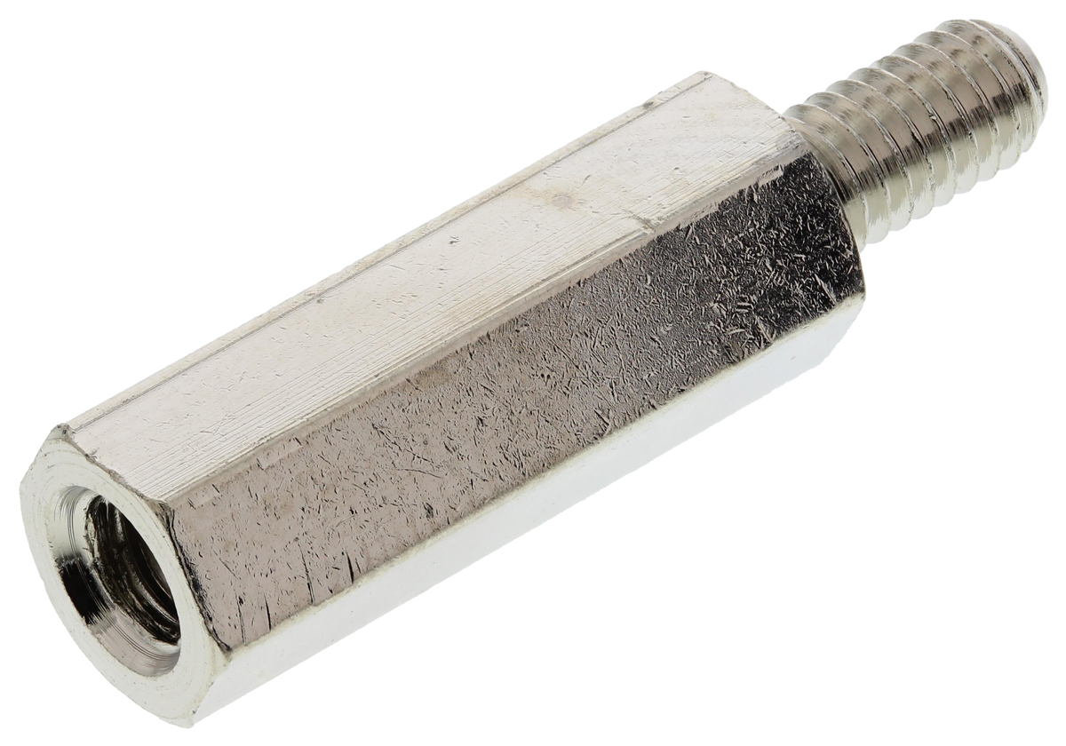 Essentra Standoff, M4 Thread, 20mm Body, Brass, Male/Female