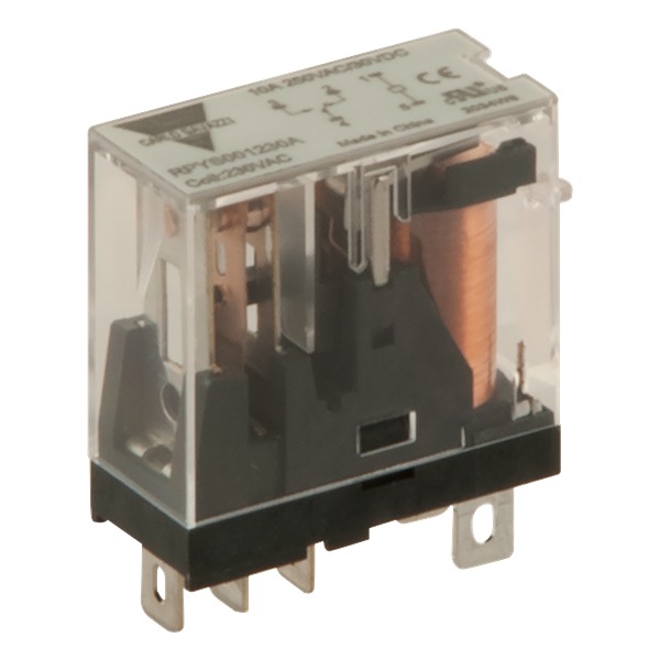 Carlo Gavazzi Plug In Power Relay, 24V ac Coil, 10A Switching Current, DPDT