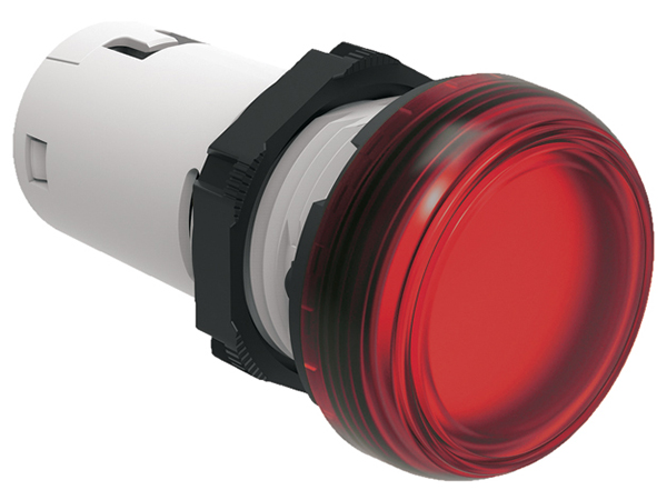 Lovato, LPML, Panel Mount Red LED Pilot Light, 22mm Cutout, IP66, IP67, IP69K, Round, 230V