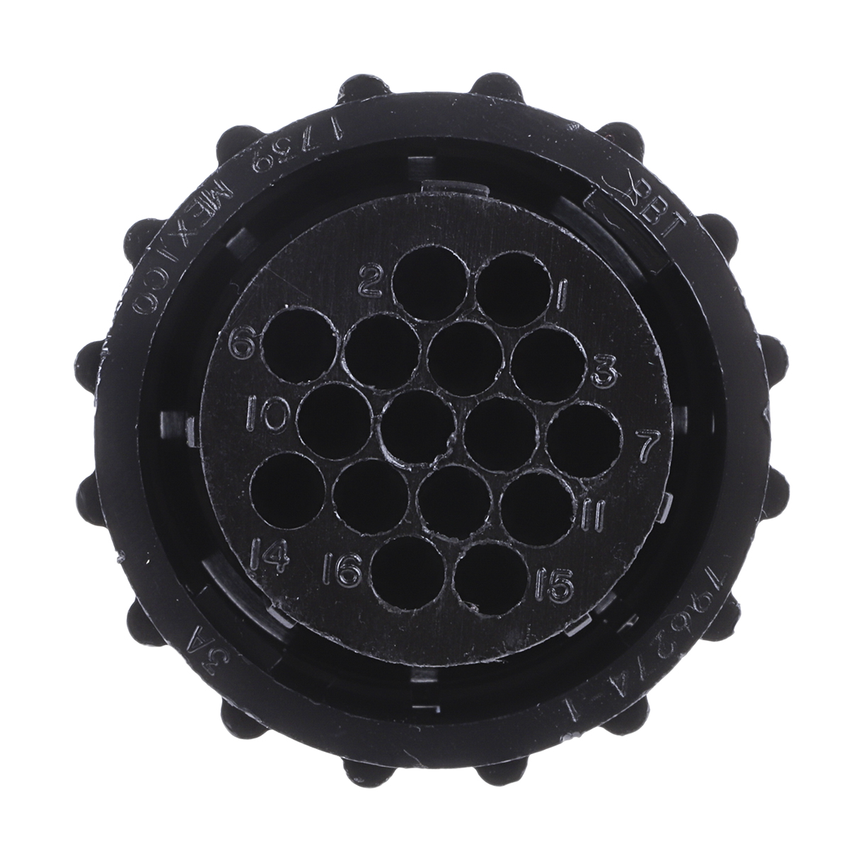 TE Connectivity Circular Connector, 16 Contacts, In-Line, Standard Connector, Plug, Female, CPC Series