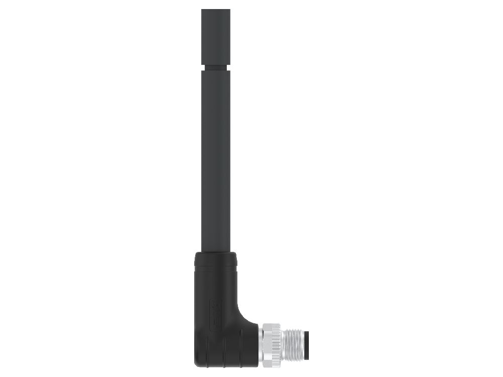 TE Connectivity Male 4 way Threaded to Unterminated Unterminated Sensor Actuator Cable, 2 m