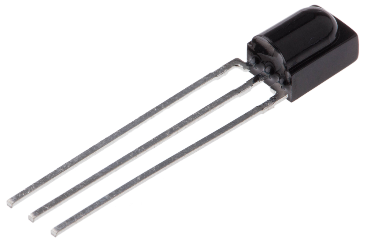 Vishay TSOP38438, 38kHz IR Receiver, 950nm, 45m Range, Through Hole, 5 x 4.8 x 6.95mm