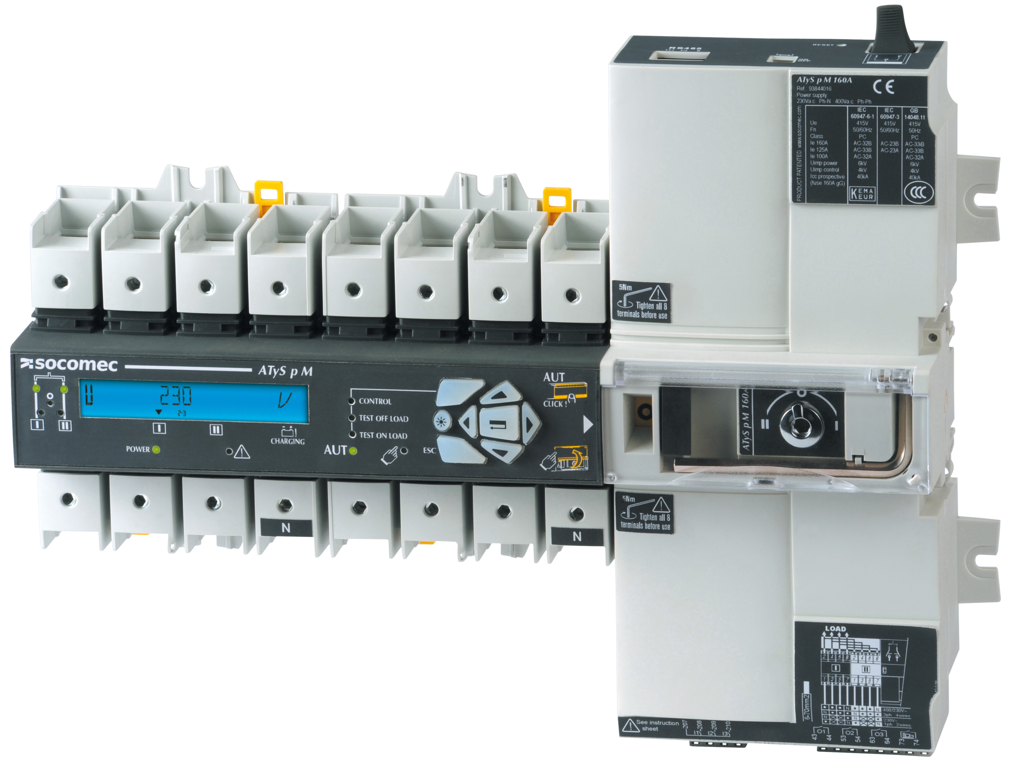 Socomec 4P Pole Non-Fused Switch Disconnector - 63A Maximum Current