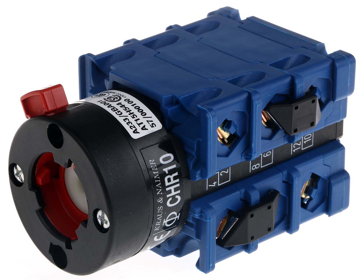 Kraus & Naimer, SP 6 Position 60° Multi Step Cam Switch, 20A