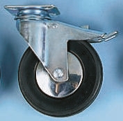 Tente Braked Swivel Castor Wheel, 80kg Capacity, 100mm Wheel