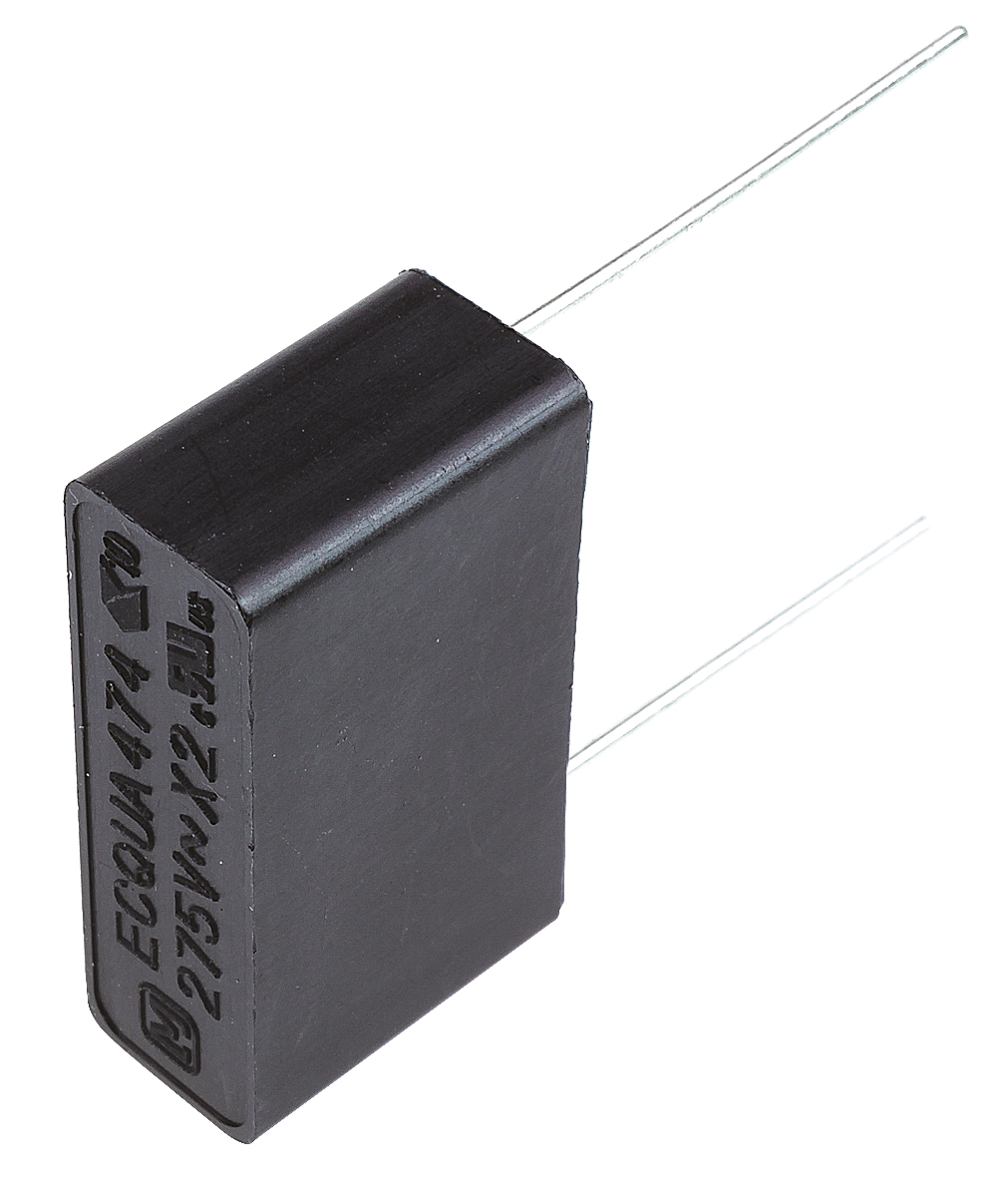 Panasonic ECQUA Polypropylene Film Capacitor, 275V ac, ±10%, 470nF, Through Hole