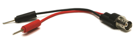 Mueller Electric BNC Test Lead, 5A, 300V ac, Black/Red, 100mm Lead Length