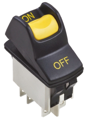 Apem DPST, On-On Rocker Switch Panel Mount