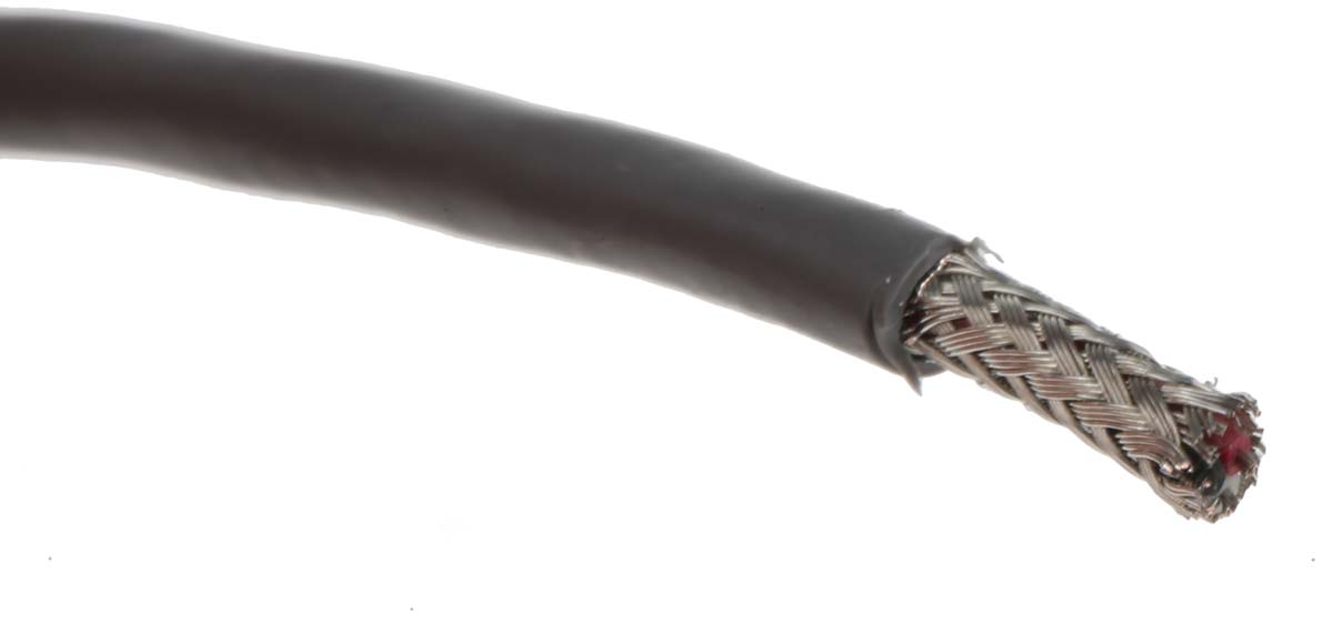 Alpha Wire Alpha Essentials Communication & Control Control Cable, 3 Cores, 0.09 mm² 28 AWG, Screened, 30 m, Grey