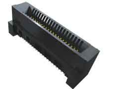 Samtec HSEC8-DV Series Vertical Female Edge Connector, Surface Mount, 120-Contacts, 0.8mm Pitch, 2-Row, Solder