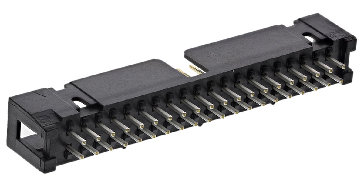 3M 2500 Series Straight Through Hole PCB Header, 40 Contact(s), 2.54 mm Pitch, 2 Row, Shrouded