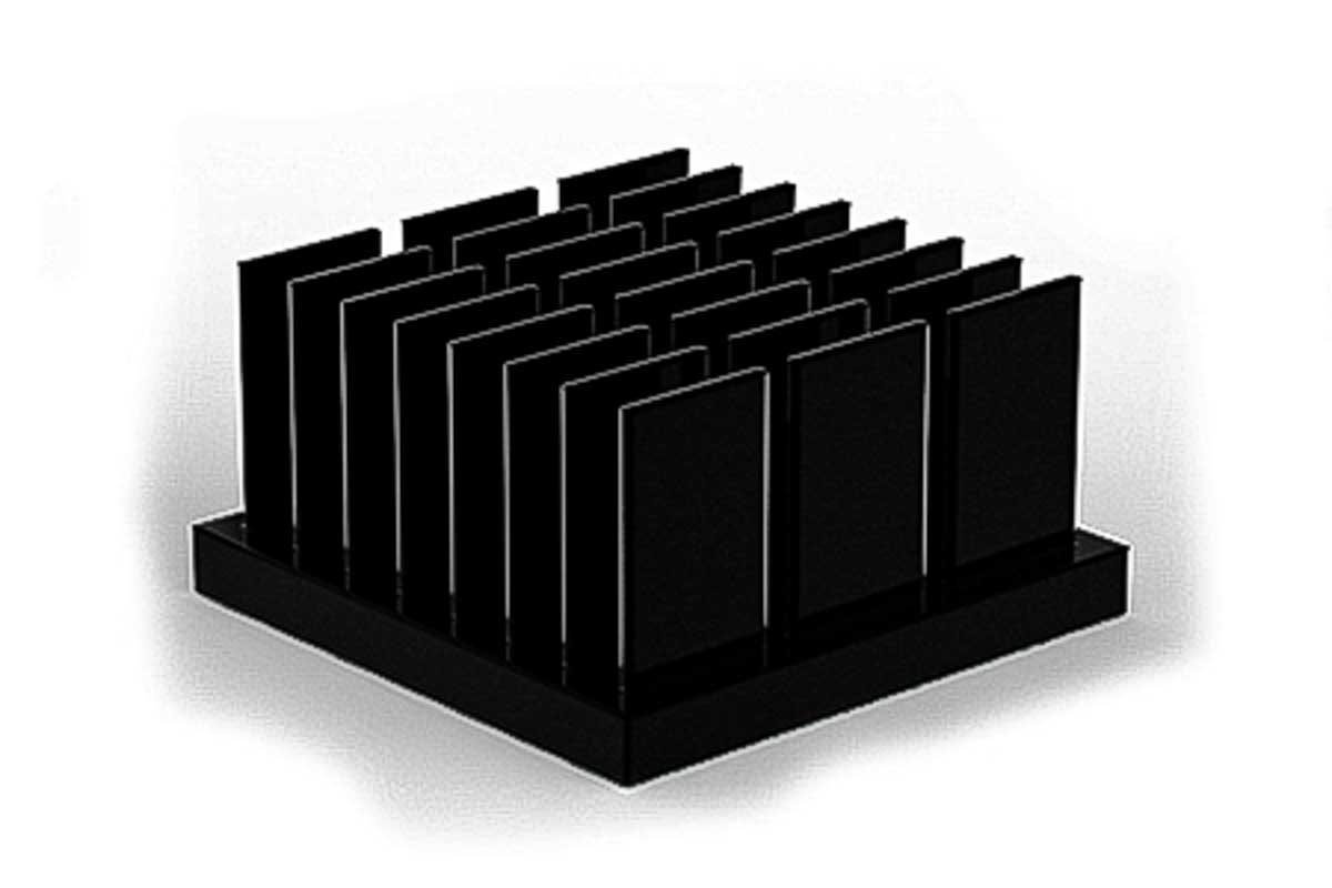 SPREADFAST Heatsink, Universal Square Alu, 19 x 19 x 10mm