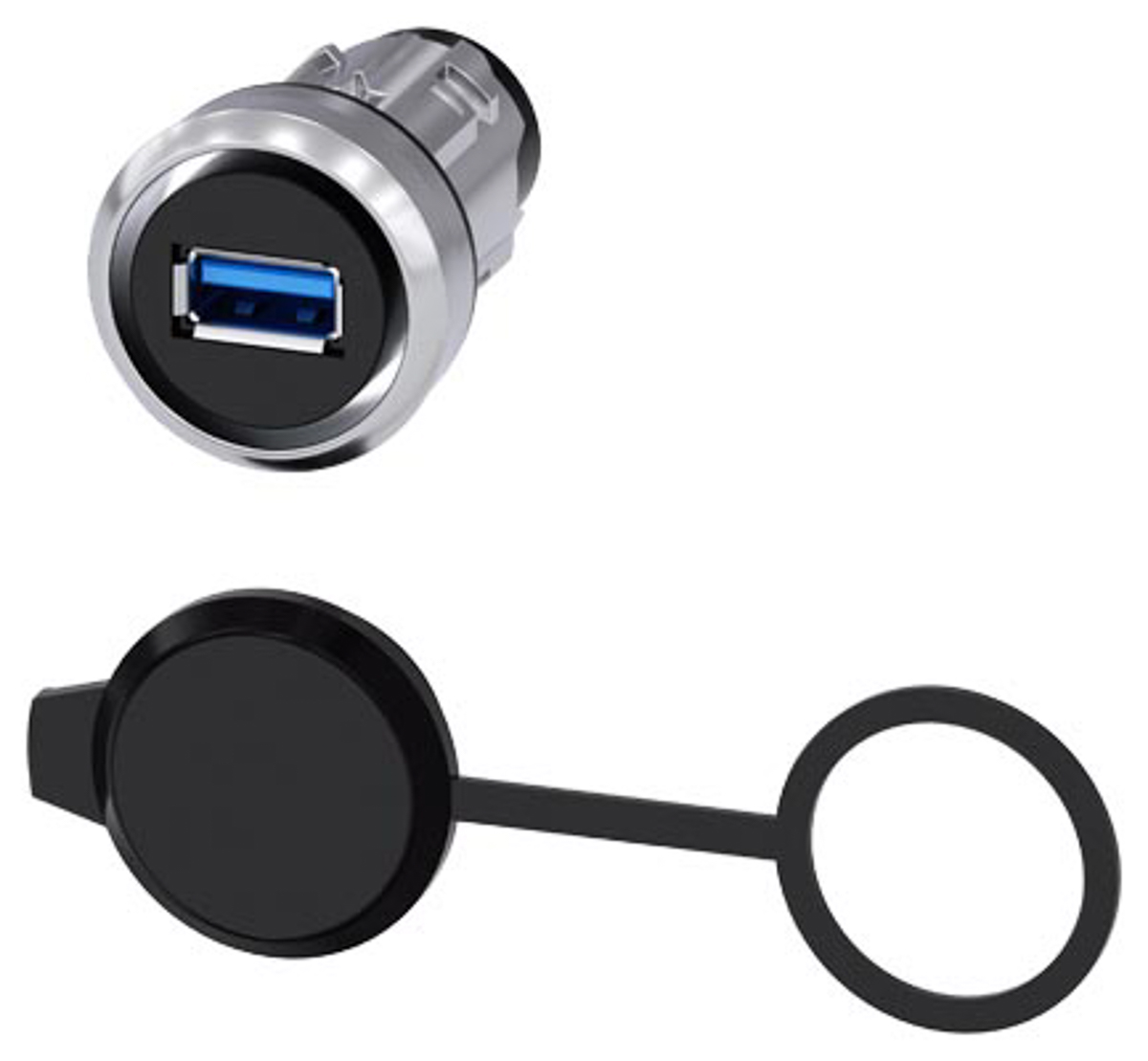 Siemens SIRIUS ACT 3SU19 Series Silver Push Button Head, 22mm Cutout