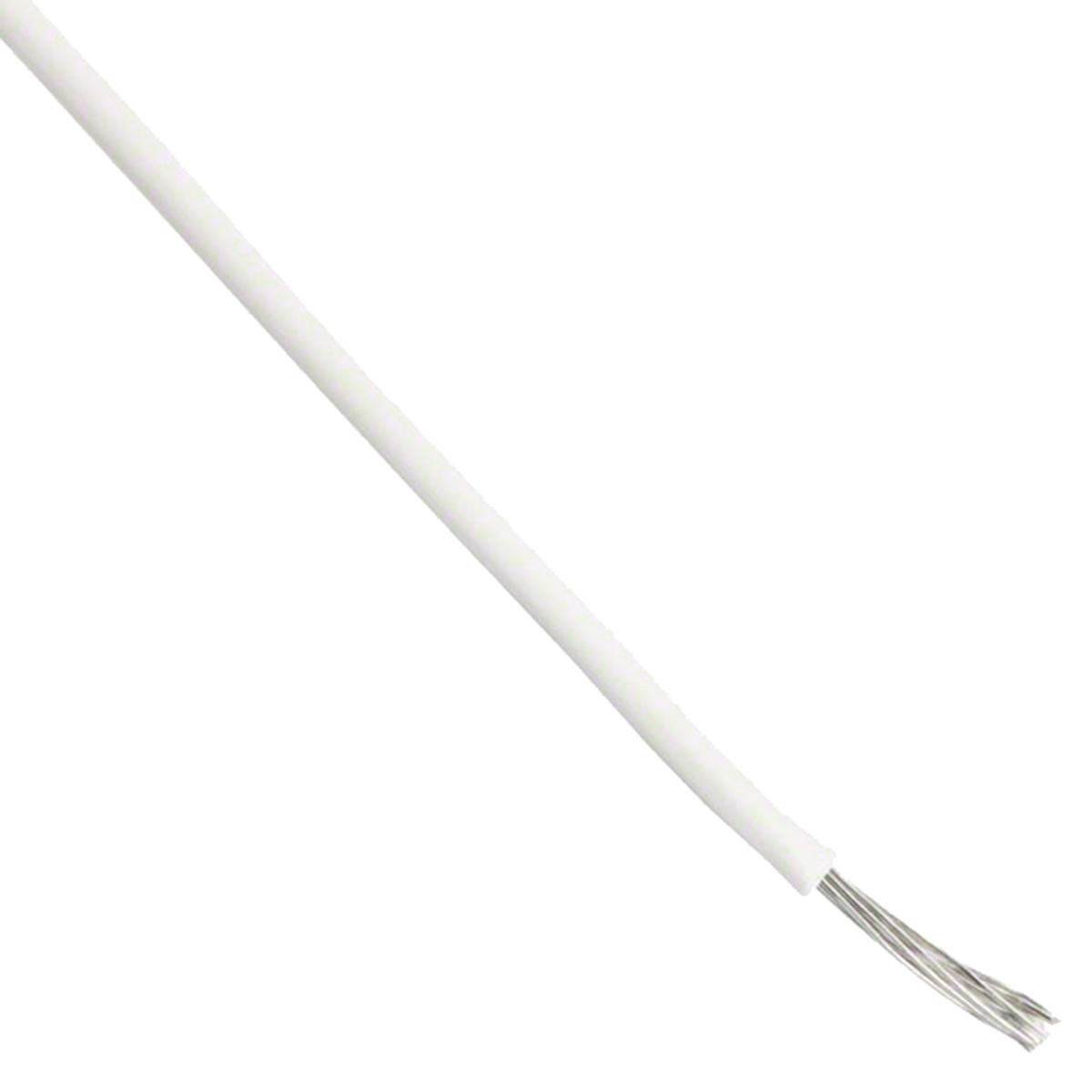 Alpha Wire Hook-up Wire PVC Series White 0.33 mm² Hook Up Wire, 22 AWG, 7/0.25 mm, 30m, PVC Insulation, 7055 WH005