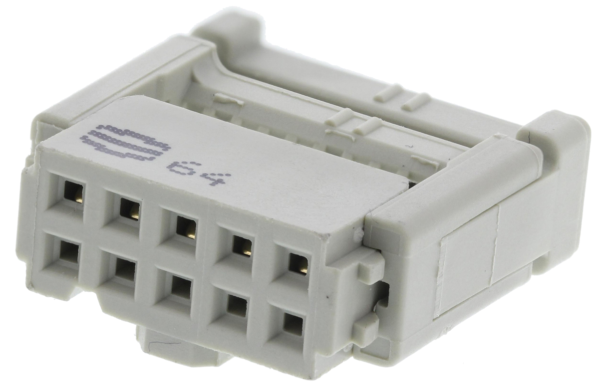 HARTING 10-Way IDC Connector Socket for Cable Mount, 2-Row