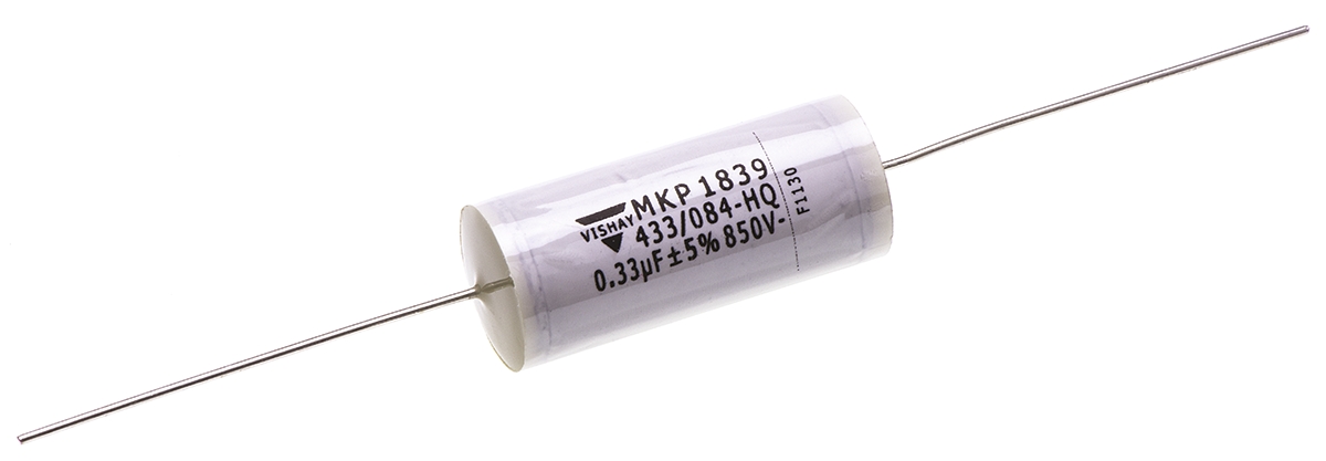 Vishay MKP 1839 HQ Polypropylene Film Capacitor, 800V dc, ±5%, 330nF, Through Hole