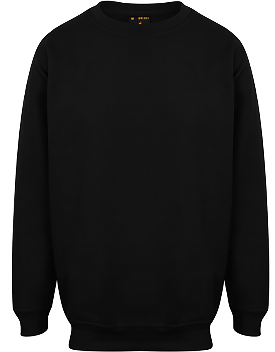 RS PRO Black Polyester, Cotton Work Sweatshirt XL