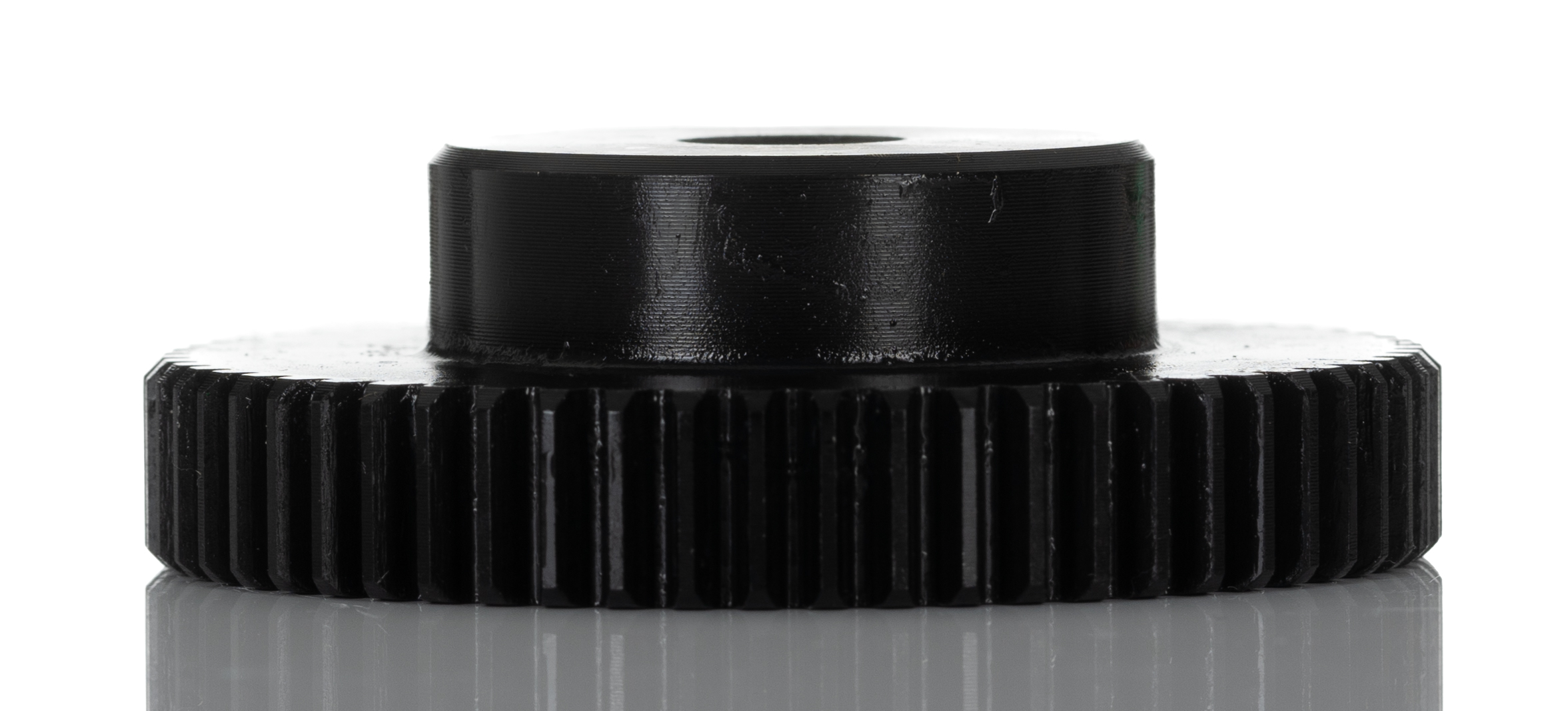 RS PRO Steel 60 Teeth Spur Gear, 1 Module, 10mm Bore Diam, 60mm Pitch Diam, 35mm Hub Diam