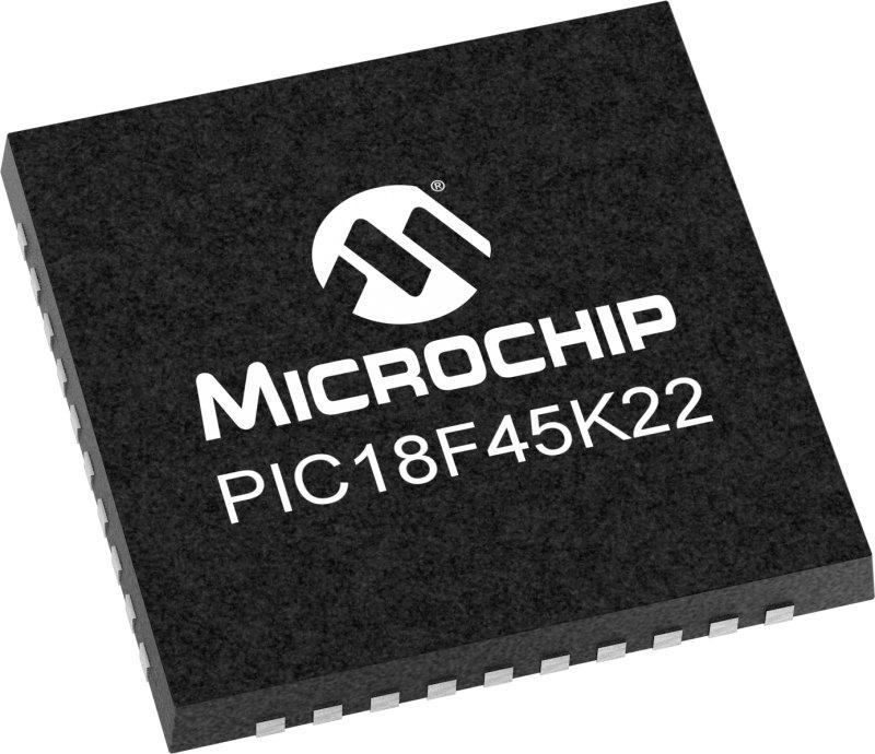 Microchip PIC18LF45K22-I/MV PIC, PIC18 Microcontroller, 32kB FLASH, 40-Pin UQFN