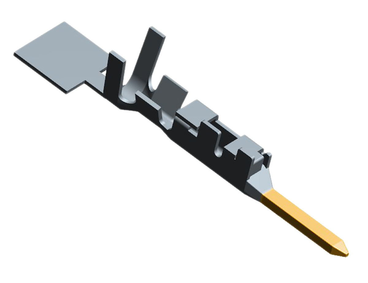 TE Connectivity Dynamic 1000 Series Male Crimp Terminal, 28AWG Min, 22AWG Max
