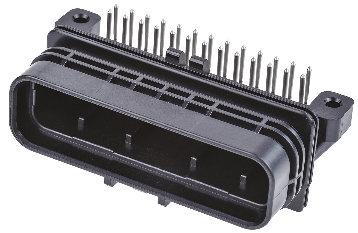 TE Connectivity, SUPERSEAL Automotive Connector Plug Through Hole 26 Way, Solder Termination 6473711-1