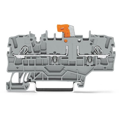 WAGO 2002-1971 TOPJOB S Series Grey, 2.5mm², 1-Level, Push In Termination, ATEX, CSA, IECEx