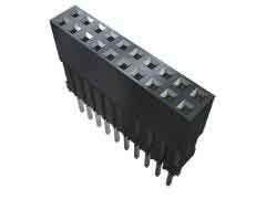 Samtec ESQ Series Straight Through Hole Mount PCB Socket, 46-Contact, 2-Row, 2.54mm Pitch, Solder Termination