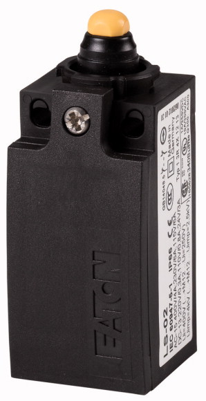 Eaton Plunger Limit Switch, 1NO/1NC, IP66, IP67, Plastic Housing, 400V ac Max, 4A Max