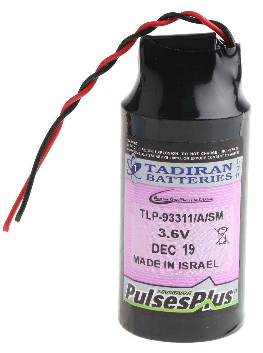 Tadiran Lithium Thionyl Chloride 3.6V, D Lithium Speciality Size Battery