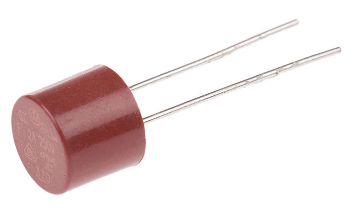 Littelfuse PC Board Non Resettable Fuse, Radial 2A, 250V ac
