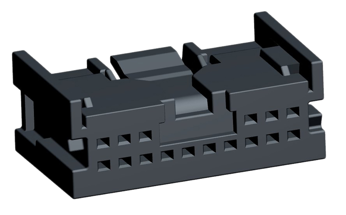 Molex, Mini50 Automotive Connector Socket Black Free Hanging 16 Way, Crimp Termination 34824-0160