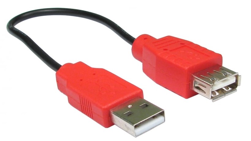 RS PRO USB 2.0, Male USB A to Female USB A, 22.5cm