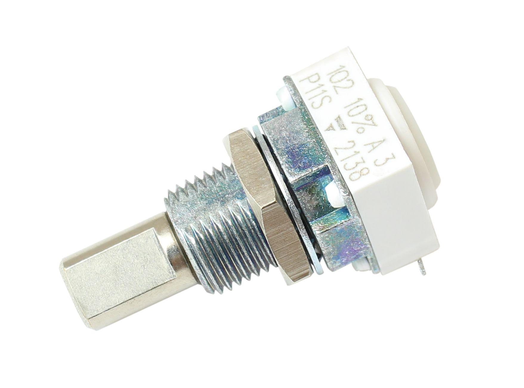 Vishay P11H 4.7kΩ Rotary Potentiometer 1-Gang Panel Mount, P11H1F0GHFY00472KA