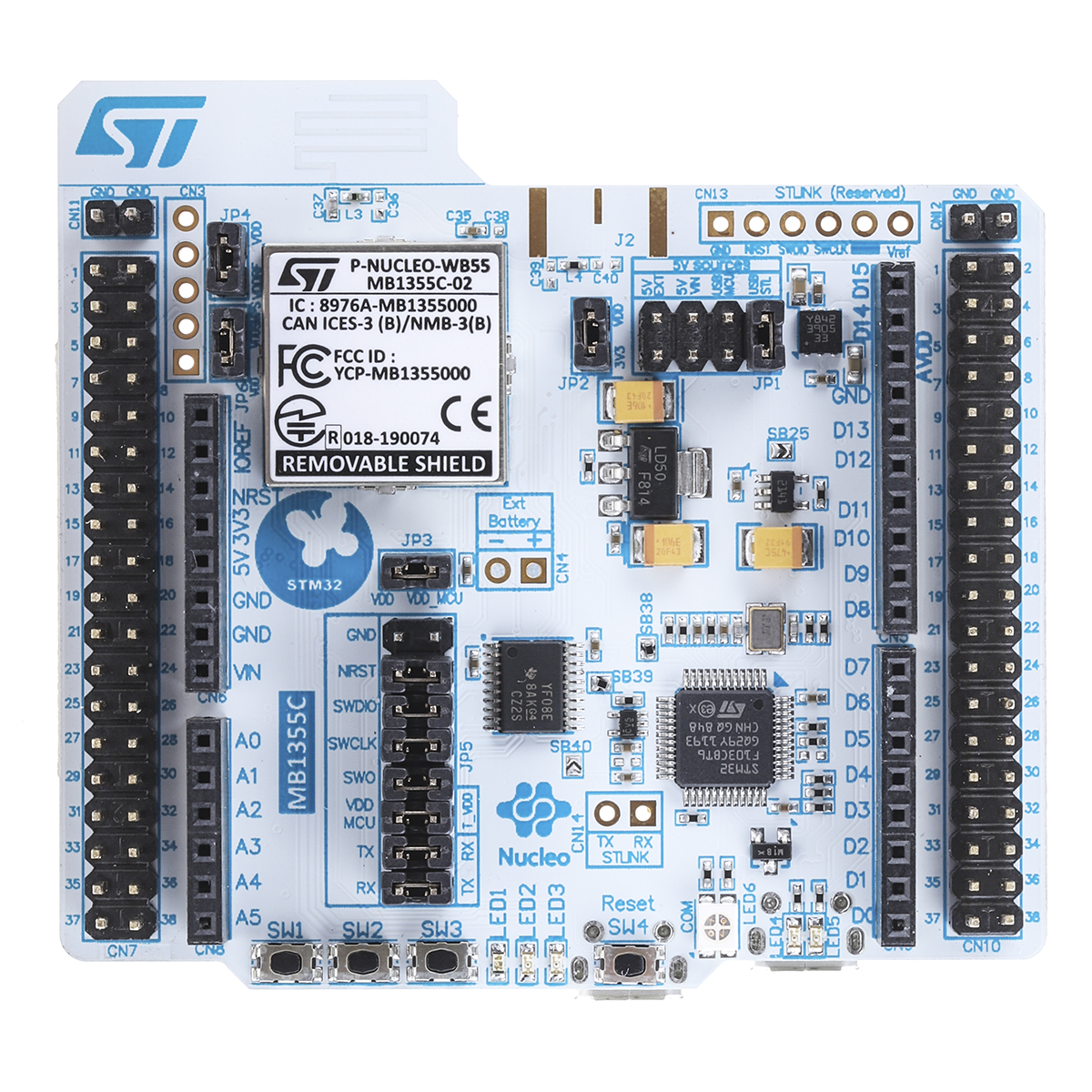 STMicroelectronics Nucleo Pack Wireless Expansion Board P-NUCLEO-WB55